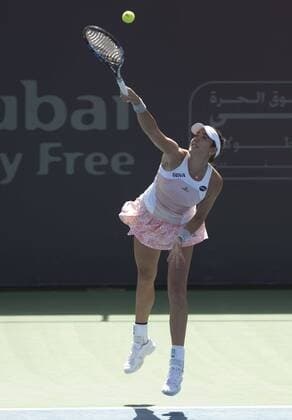 Garbine Muguruza (ESP) Tennis - Dubai Tennis Championships 2015 - WTA Tennis Damen - - Dubai - - United Arab Emirates - 16 February 2015.