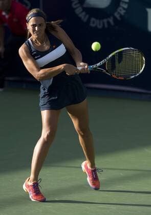 Monica Puig (PUR) Tennis - Dubai Tennis Championships 2015 - WTA Tennis Damen - - Dubai - - United Arab Emirates - 16 February 2015.