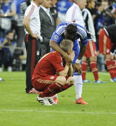 CL-FINALE - FC BAYERN München VS CHELSEA FC London - Didier Drogba und Bastian Schweinsteiger