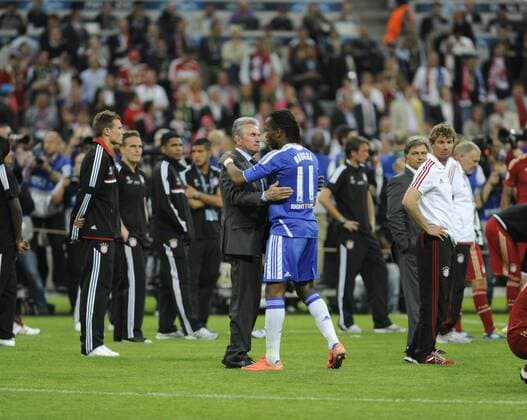 CL-FINALE - FC BAYERN München VS CHELSEA FC London - Didier Drogba, Jupp Heynckes