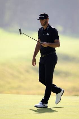 Feb. 19, 2015 - Pacific Palisades, CA, U.S. - February 19, 2015: Dustin Johnson during the first round of the Northern Trust Open. Played at Riviera Country Club, Pacific Palisades, CA. Michael Zito ESW CSM PGA Golf Herren Golf 2015: Northern Trust Open Round One FEB 19 - ZUMAcs17