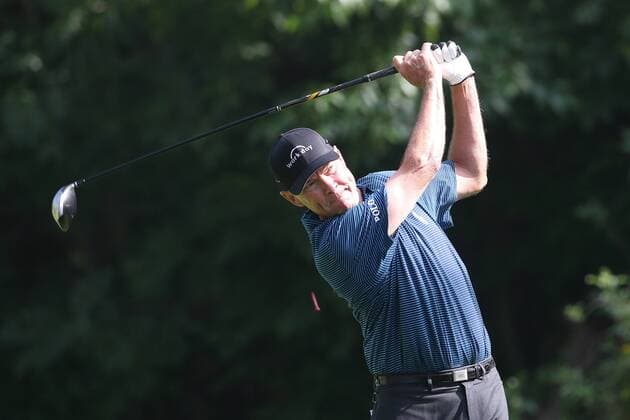 Feb. 19, 2015 - Pacific Palisades, CA, U.S. - February 19, 2015: Davis Love III during the first round of the Northern Trust Open. Played at Riviera Country Club, Pacific Palisades, CA. Michael Zito ESW CSM PGA Golf Herren Golf 2015: Northern Trust Open Round One FEB 19 - ZUMAcs17