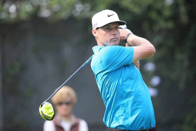 Feb. 19, 2015 - Pacific Palisades, CA, U.S. - February 19, 2015: Nick Watney during the first round of the Northern Trust Open. Played at Riviera Country Club, Pacific Palisades, CA. Michael Zito ESW CSM PGA Golf Herren Golf 2015: Northern Trust Open Round One FEB 19 - ZUMAcs17