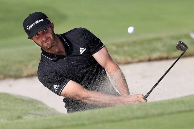 Feb. 19, 2015 - Pacific Palisades, CA, U.S. - February 19, 2015: Dustin Johnson during the first round of the Northern Trust Open. Played at Riviera Country Club, Pacific Palisades, CA. Michael Zito ESW CSM PGA Golf Herren Golf 2015: Northern Trust Open Round One FEB 19 - ZUMAcs17