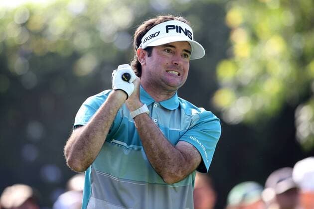 Feb. 19, 2015 - Pacific Palisades, CA, U.S. - February 19, 2015: Bubba Watson during the first round of the Northern Trust Open. Played at Riviera Country Club, Pacific Palisades, CA. Michael Zito ESW CSM PGA Golf Herren Golf 2015: Northern Trust Open Round One FEB 19 - ZUMAcs17