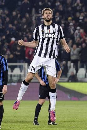 Db Torino 20 02 2015 - campionato di calcio serie A Juventus Turin vs Atalanta Bergamo: Torjubel Fernando Llorente 