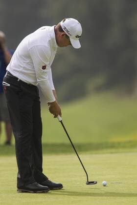 Feb. 20, 2015 - Los Angeles, California, U.S - Justin Leonard plays in the second round of the Northern Trust Open PGA Golf Herren golf tournament at Riviera Country Club in Los Angeles on Friday, February 20, 2015. 2015 Northern Trust Open - ZUMAc68_
