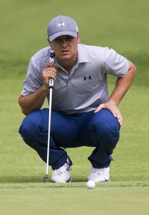 Feb. 20, 2015 - Los Angeles, California, U.S - Jordan Spieth plays in the second round of the Northern Trust Open PGA Golf Herren golf tournament at Riviera Country Club in Los Angeles on Friday, February 20, 2015. 2015 Northern Trust Open - ZUMAc68_