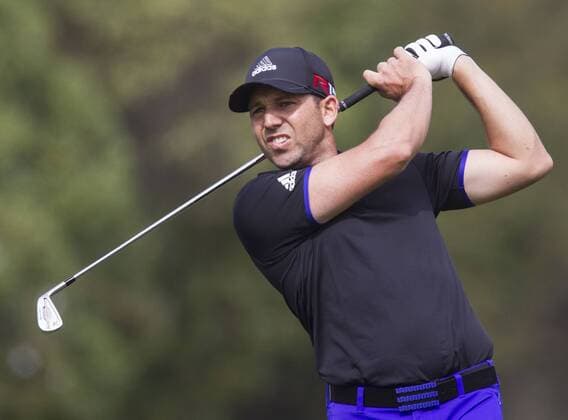 Feb. 20, 2015 - Los Angeles, California, U.S - Sergio Garcia of Spain plays in the second round of the Northern Trust Open PGA Golf Herren golf tournament at Riviera Country Club in Los Angeles on Friday, February 20, 2015. 2015 Northern Trust Open - ZUMAc68_