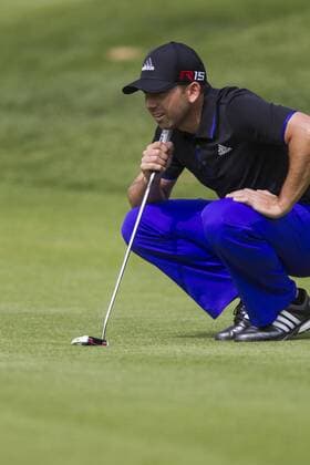 Feb. 20, 2015 - Los Angeles, California, U.S - Sergio Garcia of Spain plays in the second round of the Northern Trust Open PGA Golf Herren golf tournament at Riviera Country Club in Los Angeles on Friday, February 20, 2015. 2015 Northern Trust Open - ZUMAc68_