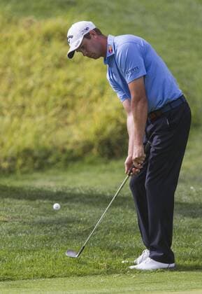 Feb. 20, 2015 - Los Angeles, California, U.S - Harris English plays in the second round of the Northern Trust Open PGA Golf Herren golf tournament at Riviera Country Club in Los Angeles on Friday, February 20, 2015. 2015 Northern Trust Open - ZUMAc68_