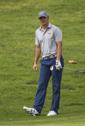 Feb. 20, 2015 - Los Angeles, California, U.S - Jordan Spieth plays in the second round of the Northern Trust Open PGA Golf Herren golf tournament at Riviera Country Club in Los Angeles on Friday, February 20, 2015. 2015 Northern Trust Open - ZUMAc68_