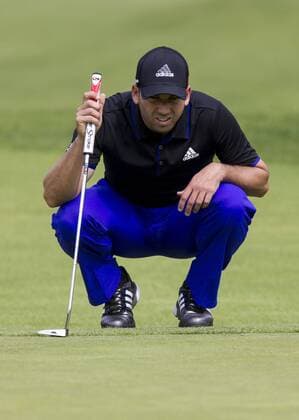 Feb. 20, 2015 - Los Angeles, California, U.S - Sergio Garcia of Spain plays in the second round of the Northern Trust Open PGA Golf Herren golf tournament at Riviera Country Club in Los Angeles on Friday, February 20, 2015. 2015 Northern Trust Open - ZUMAc68_
