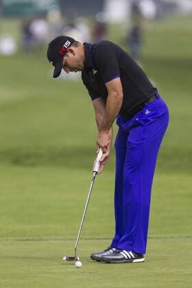 Feb. 20, 2015 - Los Angeles, California, U.S - Sergio Garcia of Spain plays in the second round of the Northern Trust Open PGA Golf Herren golf tournament at Riviera Country Club in Los Angeles on Friday, February 20, 2015. 2015 Northern Trust Open - ZUMAc68_