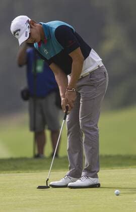 Feb. 20, 2015 - Los Angeles, California, U.S - Sang-Moon Bae of South Korea plays in the second round of the Northern Trust Open PGA Golf Herren golf tournament at Riviera Country Club in Los Angeles on Friday, February 20, 2015. 2015 Northern Trust Open - ZUMAc68_