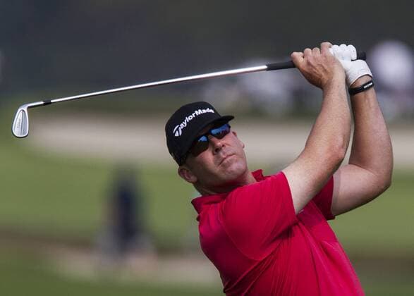 Feb. 20, 2015 - Los Angeles, California, U.S - Justin Hicks plays in the second round of the Northern Trust Open PGA Golf Herren golf tournament at Riviera Country Club in Los Angeles on Friday, February 20, 2015. 2015 Northern Trust Open - ZUMAc68_