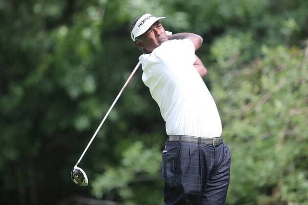 Feb. 20, 2015 - Pacific Palisades, CA, U.S. - February 20, 2015: Vijay Singh during the second round of the Northern Trust Open. Played at Riviera Country Club, Pacific Palisades, CA. Michael Zito ESW CSM PGA Golf Herren Golf 2015: Northern Trust Open Day Two FEB 20 - ZUMAcs17