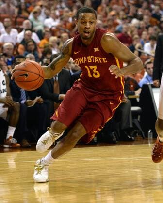 Feb 21, 2015 Halftime. . Bryce Dejean-Jones 13 of the Iowa State Cyclones in action vs the Texas Longhorns at the Frank Erwin Center in Austin Texas. Texas leads Iowa State 35 to 31 at the half. NCAA College League USA Basketball 2015: Iowa State vs Texas FEB 21 - ZUMAc04_