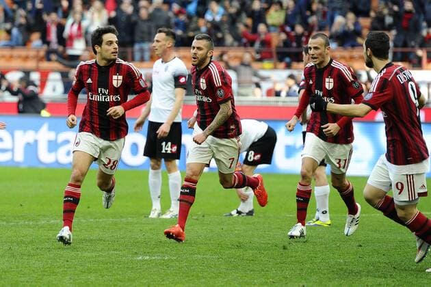 Giacomo Bonaventura Milan 1-0. Celebration goal - Football Calcio Serie A - AC Milan vs AC Cesena - Foto GiuseppexCeleste Insidefoto giuseppexceleste