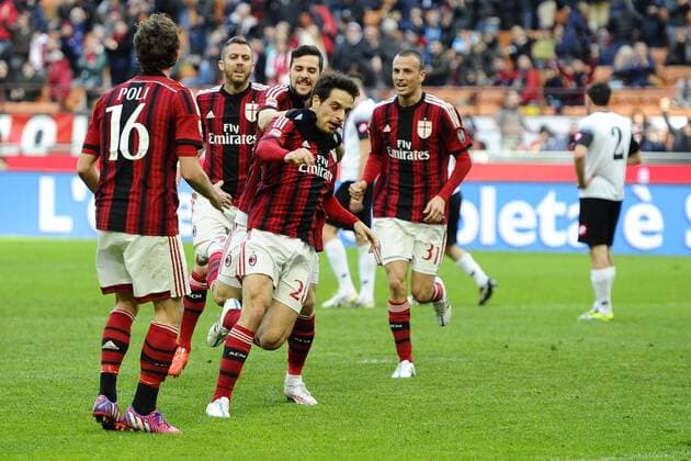 Giacomo Bonaventura Milan 1-0. Celebration goal - Football Calcio Serie A - AC Milan vs AC Cesena - Foto GiuseppexCeleste Insidefoto giuseppexceleste