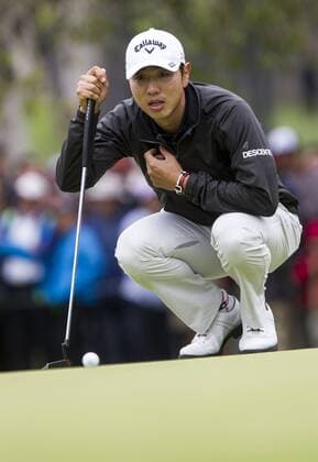 Feb. 22, 2015 - Los Angeles, California, U.S - Sang-Moon Bae of South Korea plays in the Final Round of the Northern Trust Open at the Riviera Country Club on February 22, 2015 in Pacific Palisades, California. Northern Trust Open 2015 - ZUMAc68_