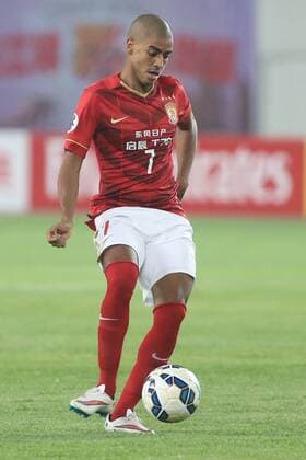 GUANGZHOU, CHINA - FEBRUARY 25:(CHINA OUT) Alan Douglas Borges de Carvalho of Guangzhou Evergrande keeps the ball during the AFC Asian Champions League match between Guangzhou Evergrande and Guangzhou Evergrande at Guangzhou Tianhe Center on February 25, 2015 in Guangzhou, China.  CFP463736639 