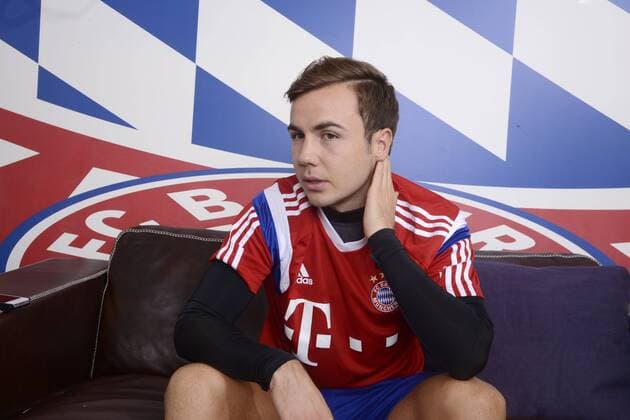 Bilder des Tages - SPORT Mario Götze (FC Bayern München), Shooting
