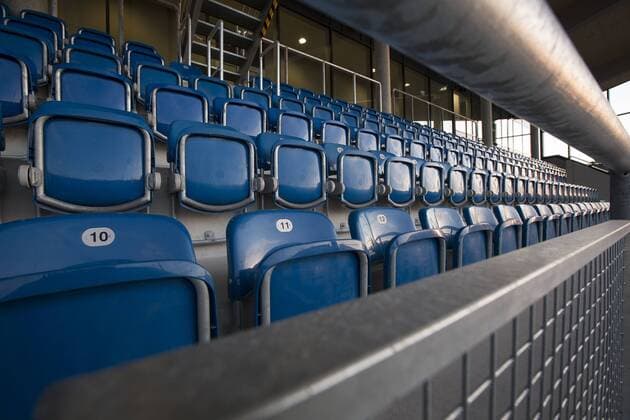 Fußball, Stadiongeschichte Stuttgarter Kickers Stadion - Presserundgang im neu umgebauten Gazi Stadion auf der Waldau - Stuttgarter Kickers