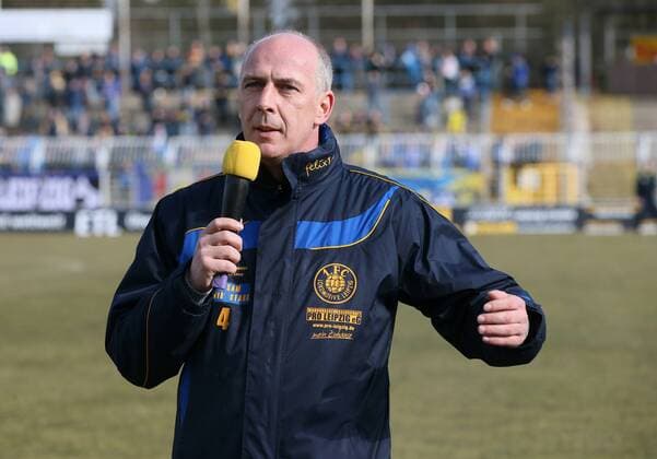 Leipzig, 28.02.2015, Bruno-Plache-Stadion, Fußball, NOFV Oberliga Süd , 1. FC Lokomotive Leipzig vs. SG Dynamo Dresden II. 3:1 (2:1) , Im Bild: Mario Basler (1. FC Lok, Geschäftsführer . ,