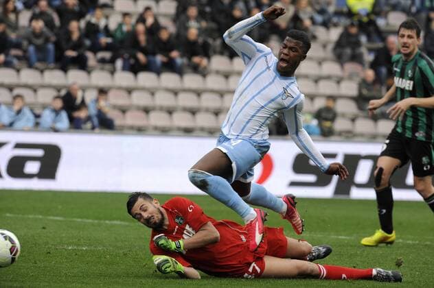 Andrea Consigli Sassuolo, Keita Balde Diao Lazio Reggio Emilia Serie A 2014 2015 US Sassuolo Calcio - Lazio Rom 0-3 fnozxinside