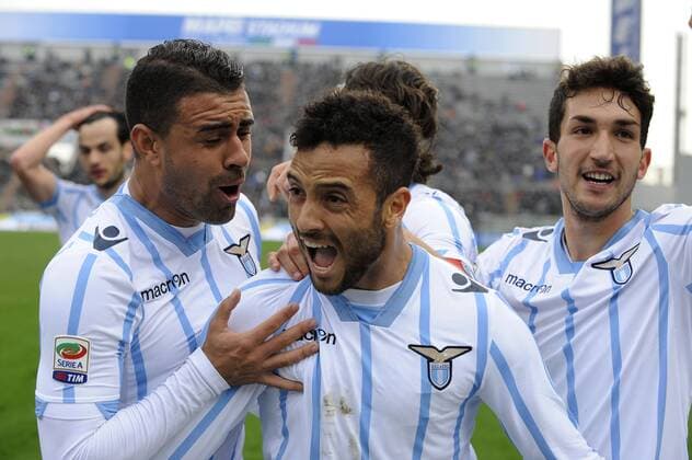 Torjubel Felipe Anderson Lazio Goal celebration Reggio Emilia Serie A 2014 2015 US Sassuolo Calcio - Lazio Rom 0-3 fnozxinside