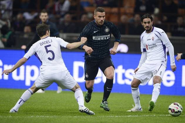Lukas Podolski Inter Serie A, Inter Mailand - AC Florenz (ACF Fiorentina) (ACF Fiorentina (AC Florenz (ACF Fiorentina) ) ) giuseppexceleste
