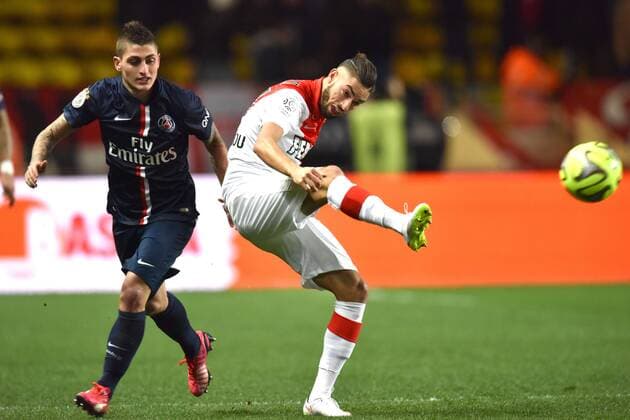 Yannick FERREIRA CARRASCO (mon) - MARCO VERRATTI (psg) FOOTBALL : Monaco vs Paris SG - Ligue 1 - 01 03 2015 FEP Panoramic 