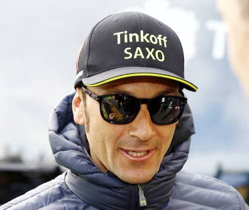 01.03.2015 Lugano Radrennen 69.Gran Premio di Lugano Bild zeigt Ivan Basso (ITA) Team Tinkoff-Saxo Gestik Einzelbild Strassenrennen Radsport Foto 