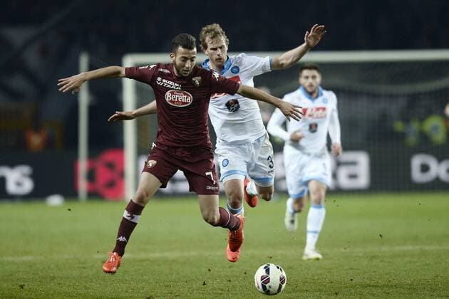 Serie A FC Turin - SSC Neapel Omar El Kaddouri-Ivan Strinic 
