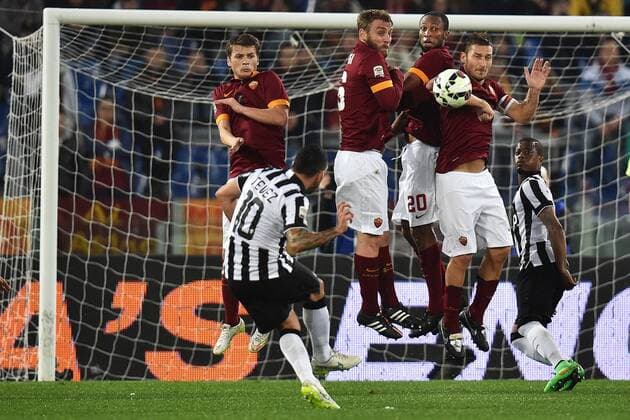 Carlos Tevez Juventus. Goal celebration Roma 02-03-2015 Stadio Olimpico Football Calcio Serie A AS Rom vs Juventus Turin andreaxstaccioli