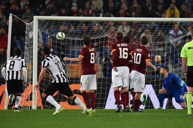 Carlos Tevez Juventus. Goal celebration Roma 02-03-2015 Stadio Olimpico Football Calcio Serie A AS Rom vs Juventus Turin andreaxstaccioli