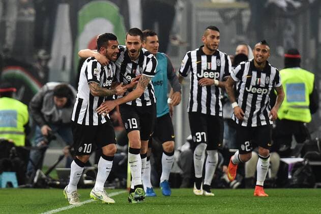 Carlos Tevez Juventus 0-1 Goal celebration Roma 02-03-2015 Stadio Olimpico Football Calcio Serie A AS Rom vs Juventus Turin andreaxstaccioli