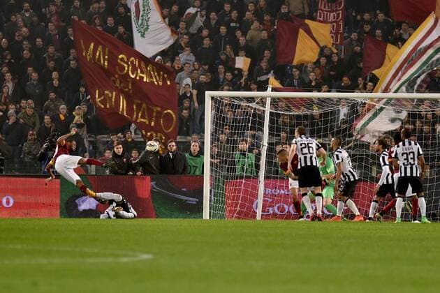 02.03.2015. Rome, Italy. Serie A Football. AS Roma versus Juventus. Seydou Keita scores the goal for 1-1 xGiuseppexMaffiax  ActionPlus11602081