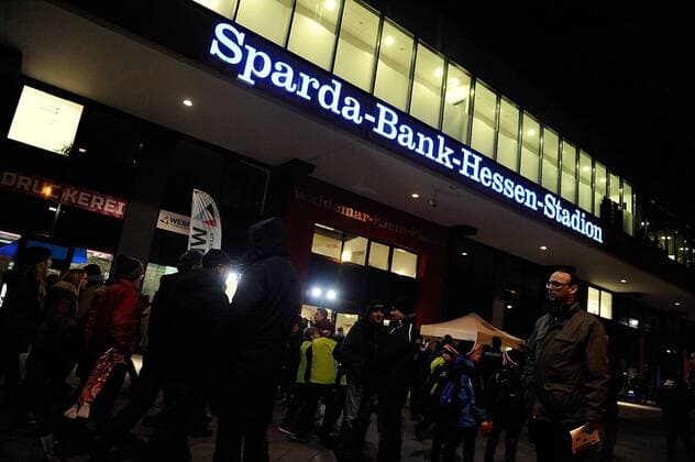 Fußball, Stadiongeschichte Kickers Offenbach 04.03.2015, xpsx, Fussball DFB-Pokal, Offenbacher Kickers, Sparda-Bank-Hessen-Stadion