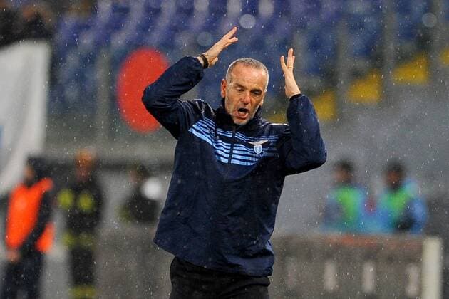 FuÃŸball, Trainerhistorie Lazio Rom von 1997 bis heute 04.03.2015. Rome, Italy. Coppa Italia Semi Final. Lazio Rom vs SSC Neapel . Stefano Pioli head coach of Lazio gets angry during the match xGiuseppexMaffiax  ActionPlus11602316