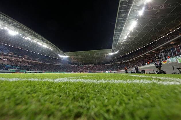 GER, DFB-Pokal, Achtelfinale, RasenBallsport Leipzig 04.03.15 , Leipzig, Red Bull Arena, GER, DFB-Pokal, Saison 2014 2015, Achtelfinale, RasenBallsport Leipzig im Bild Stadion-Übersicht, erstmals in der Vereinsgeschichte ist das Stadion ausverkauft