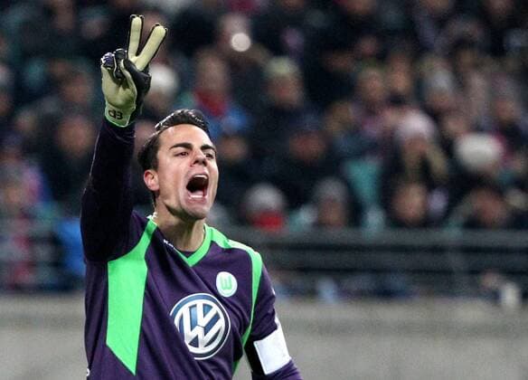 GER, DFB-Pokal, Achtelfinale, RasenBallsport Leipzig vs VFL Wolfsburg 04.03.15 , Leipzig, Red Bull Arena, GER, DFB-Pokal, Saison 2014 2015, Achtelfinale, RasenBallsport Leipzig vs VFL Wolfsburg im Bild Torwart Diego Benaglio (Wolfsburg)