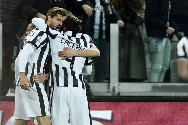 Coppa Italia 2015 - Juventus Turin - AC Florenz (ACF Fiorentina) (ACF Fiorentina (AC Florenz (ACF Fiorentina) ) ) - Jubel Fernando Llorente 