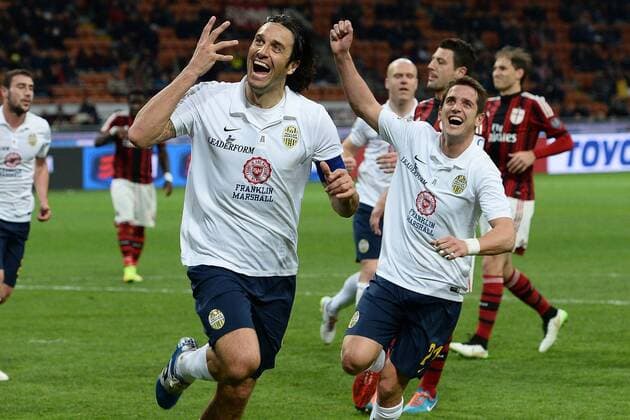 Serie A AC Milan - Hellas Verona Torjubel Luca Toni 