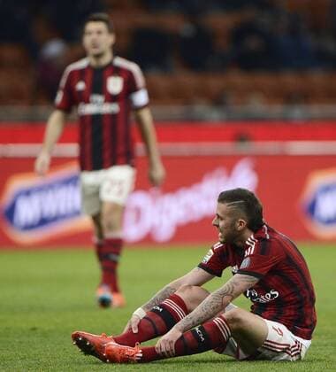 Delusione Jeremy Menz Milan Milano 07-03-2015 Stadio Giuseppe Meazza - Football Calcio Serie A Milan - Hellas Verona. Foto GiuseppeCeleste Insidefoto giuseppexceleste