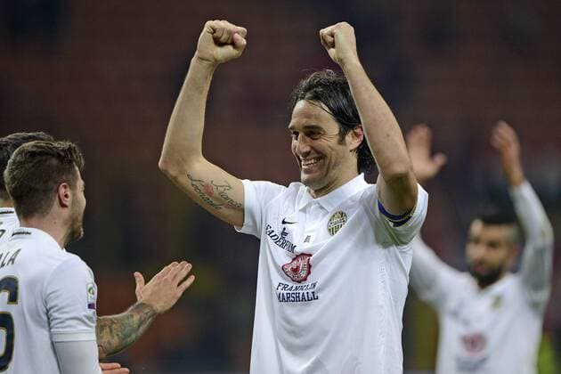 Luca Toni Hellas Verona Milano 07-03-2015 Stadio Giuseppe Meazza - Football Calcio Serie A Milan - Hellas Verona. Foto GiuseppeCeleste Insidefoto giuseppexceleste
