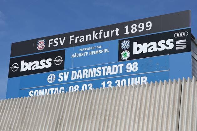Fußball, Stadiongeschichte FSV Frankfurt 08.03.2015, xjfx, Fussball 2.Bundesliga, FSV Frankfurt - , v.l. Impressionen Frankfurter Volksbank Arena SV Darmstadt 98