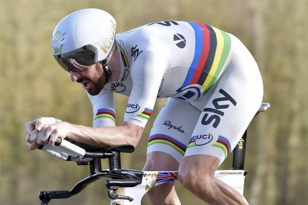 WIGGINS Bradley GBR of TEAM SKY CYCLISME : Paris Nice - Maurepas - Prologue - 08 03 2015 PhotoNews Panoramic 