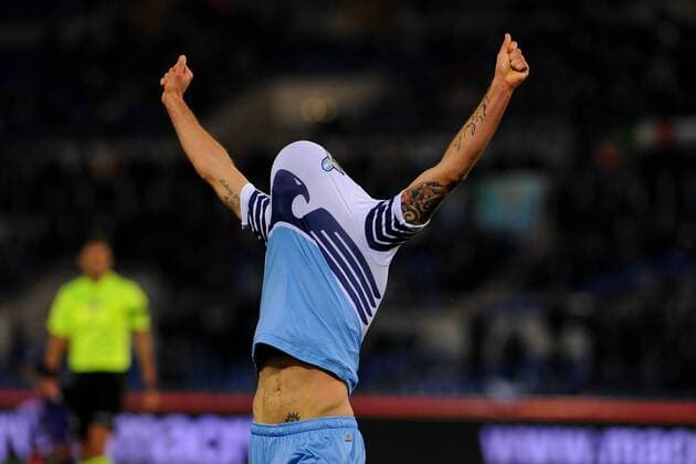 09.03.2015. Rome, Italy. Serie A Football. Lazio versus Fiorentina. Antonio Candreva (Laz) is frustrated after a missed goal xGiuseppexMaffiax  ActionPlus11603746